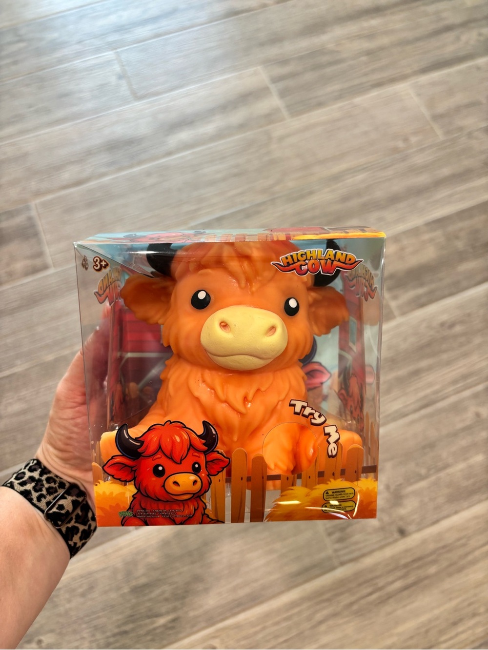 Highland Cow Squeaky Plush Toy - Orange FIVE BELOW PPNC